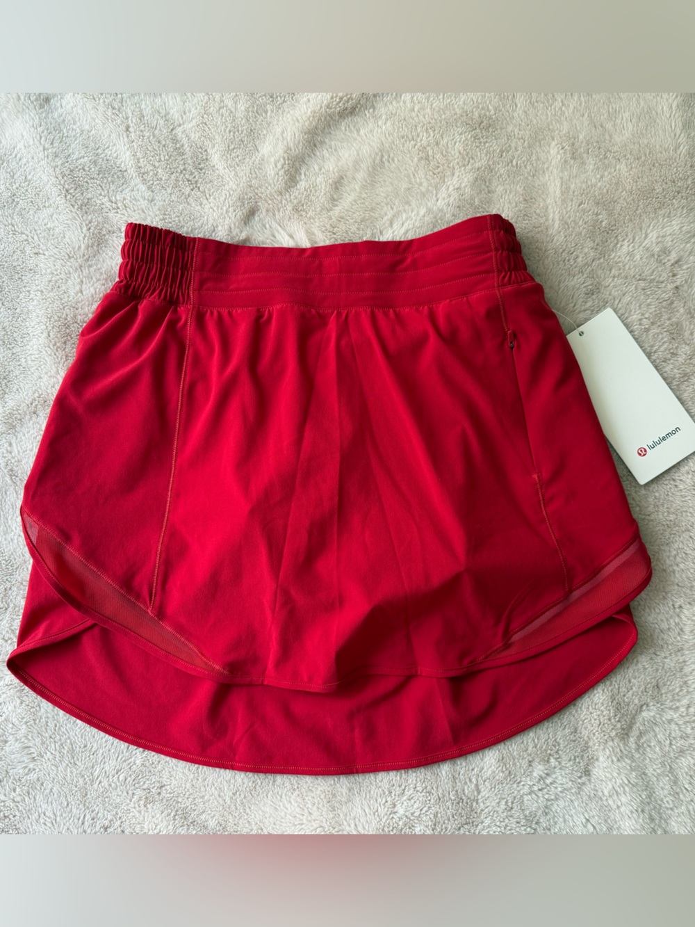 NWT Lululemon Hotty Hot High-Rise Skirt Dark Red Size 6